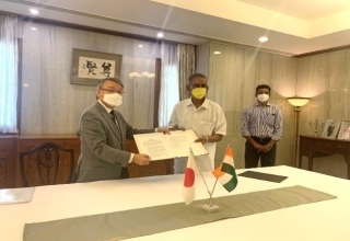 Showing signed contract