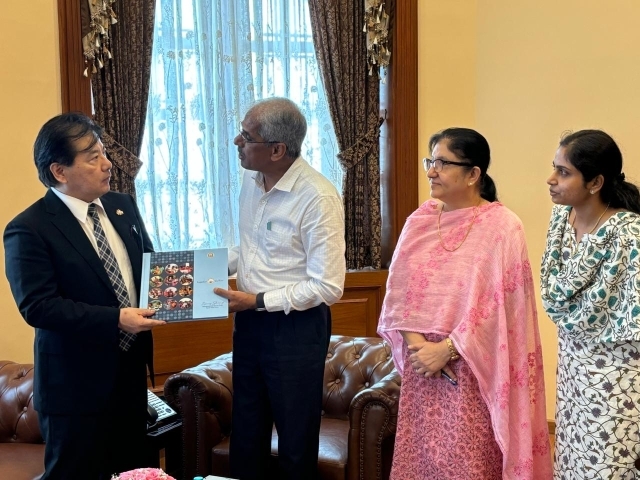 1 July 2024: Consul-General Takahashi visited Mr. Shiv Das Meena, Tamil Nadu Chief Secretary.