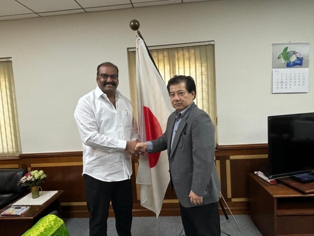 12 July 2024: Consul-General Takahashi was visit by Mr. Napoleon, Former Minister of Social Justice and Empowerment.